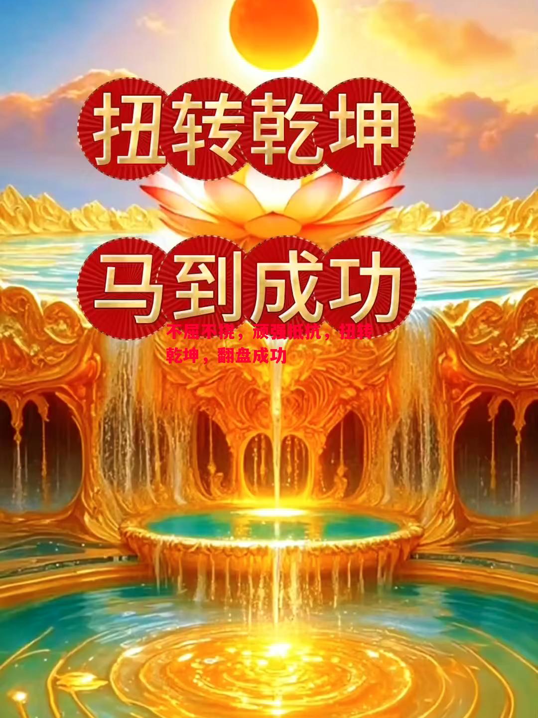 不屈不挠，顽强抵抗，扭转乾坤，翻盘成功