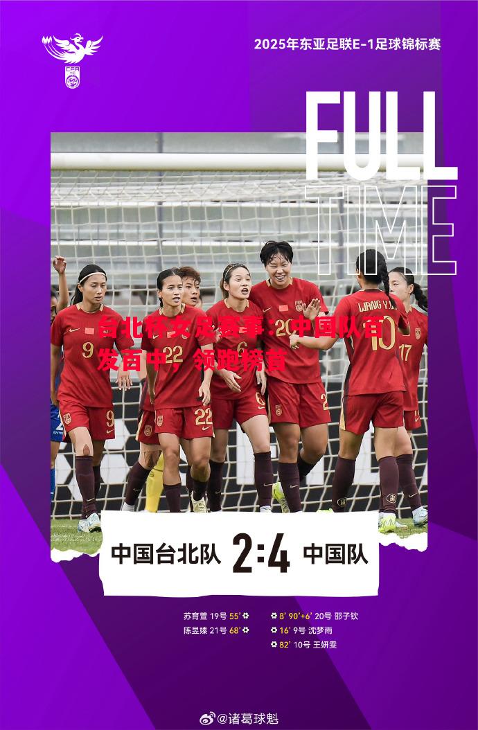 台北杯女足赛事：中国队百发百中，领跑榜首